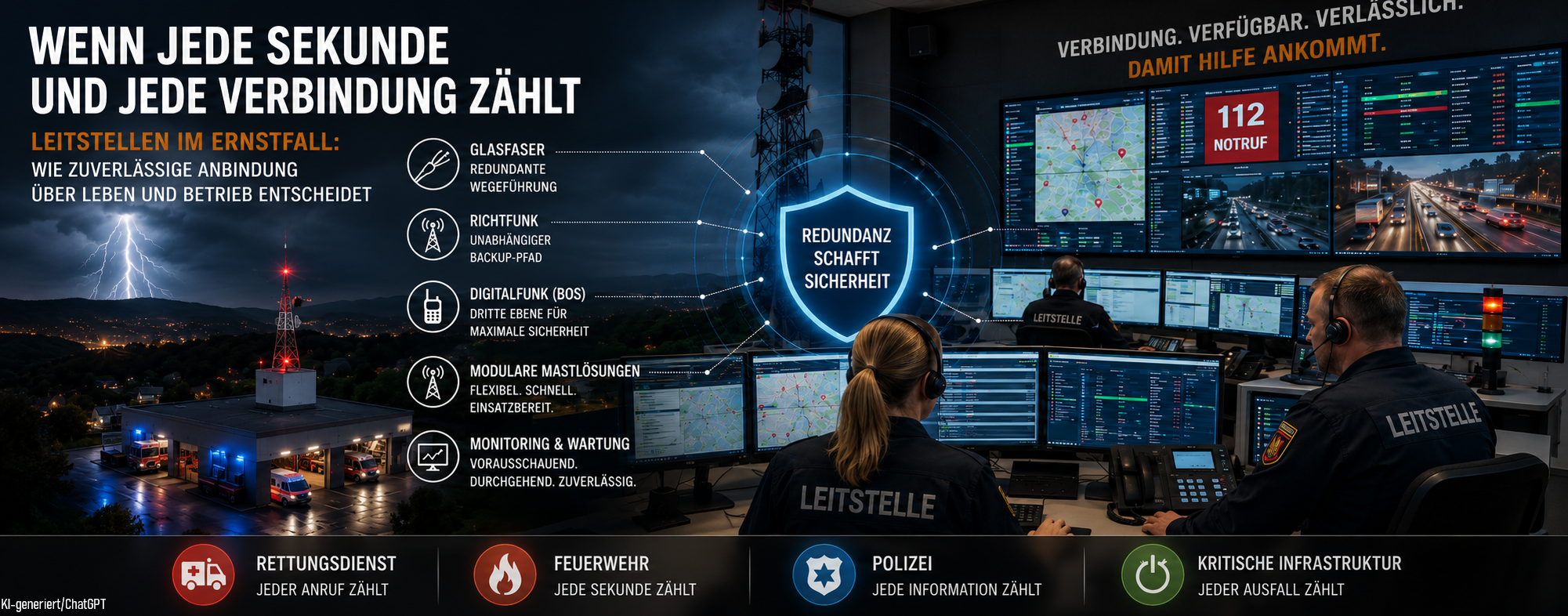 Leitstelle Kommunikation im Ernstfall